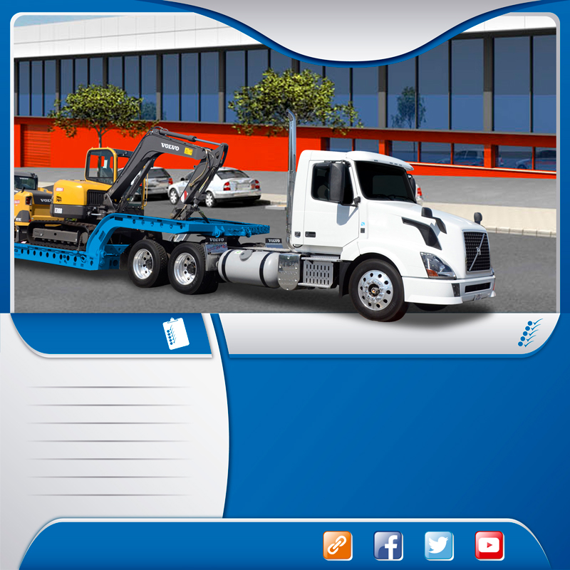  Autolineas en camiones lowboy